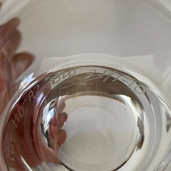 Hanne Dreutler Arthur Zirnsack Studio Ahus Sweden Signed 1997 Crystal Bowl Vase - Picture 7 of 10